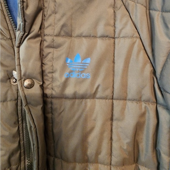 Y2k adidas down jacket puffer size mens medium green baby blue - Picture 2 of 9